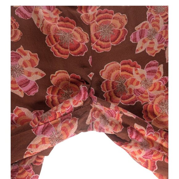 LOFT Boho Floral Linen Blend Wide-Leg Pants | Retro 70s Style Statement *SZM - Picture 8 of 11